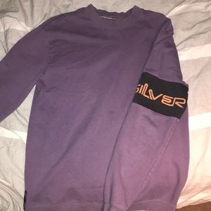 Purple Quicksliver Crewneck Sweater